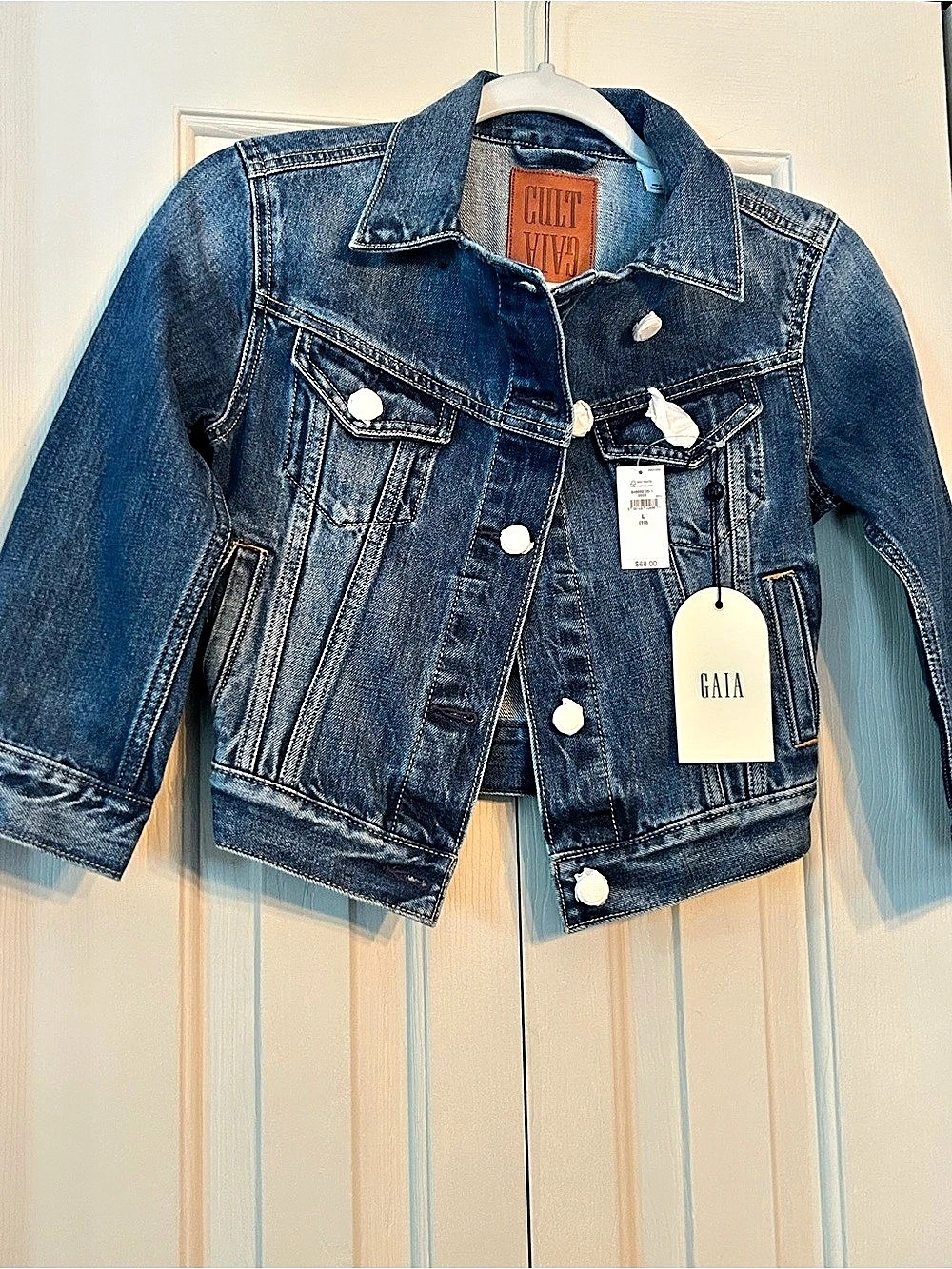 Gap Girls GAIA denim jacket in Blue Size 10 NWT